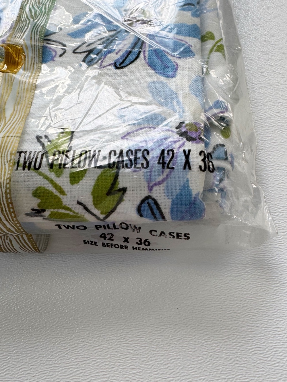 Vintage Dan River MCM Muslin Daisy Pillowcase Set | NEW DEADSTOCK - Picture 3 of 8